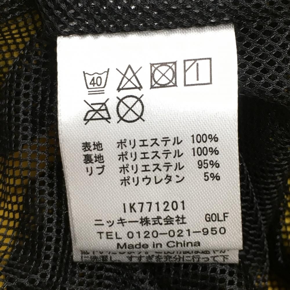 【超美品】ラウドマウス 2WAYスニード イエロー シューティングスター地模様 袖着脱可 裏地メッシュ メンズ LL ゴルフウェア LOUDMOUTH