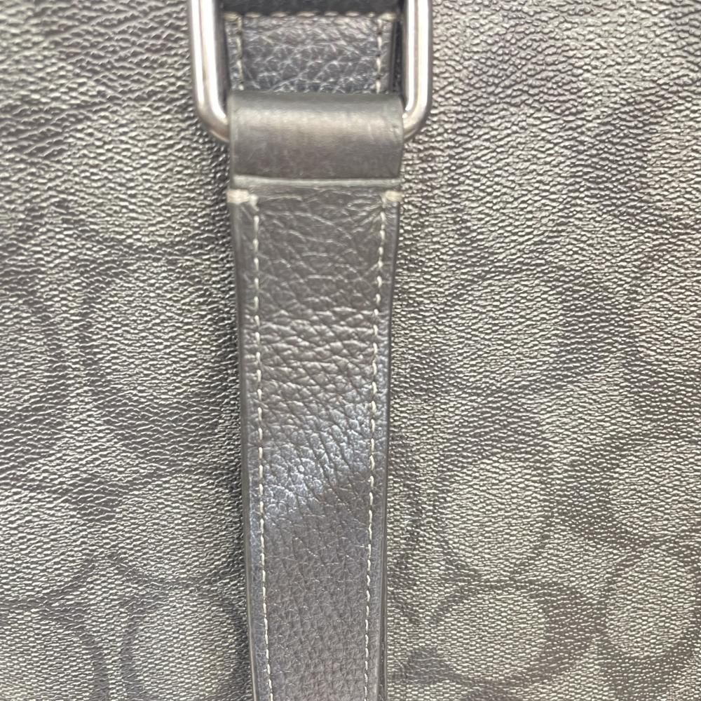【中古】COACH ハドソン ダブルハンドルトートバッグ シグネチャー ブラック[79]
