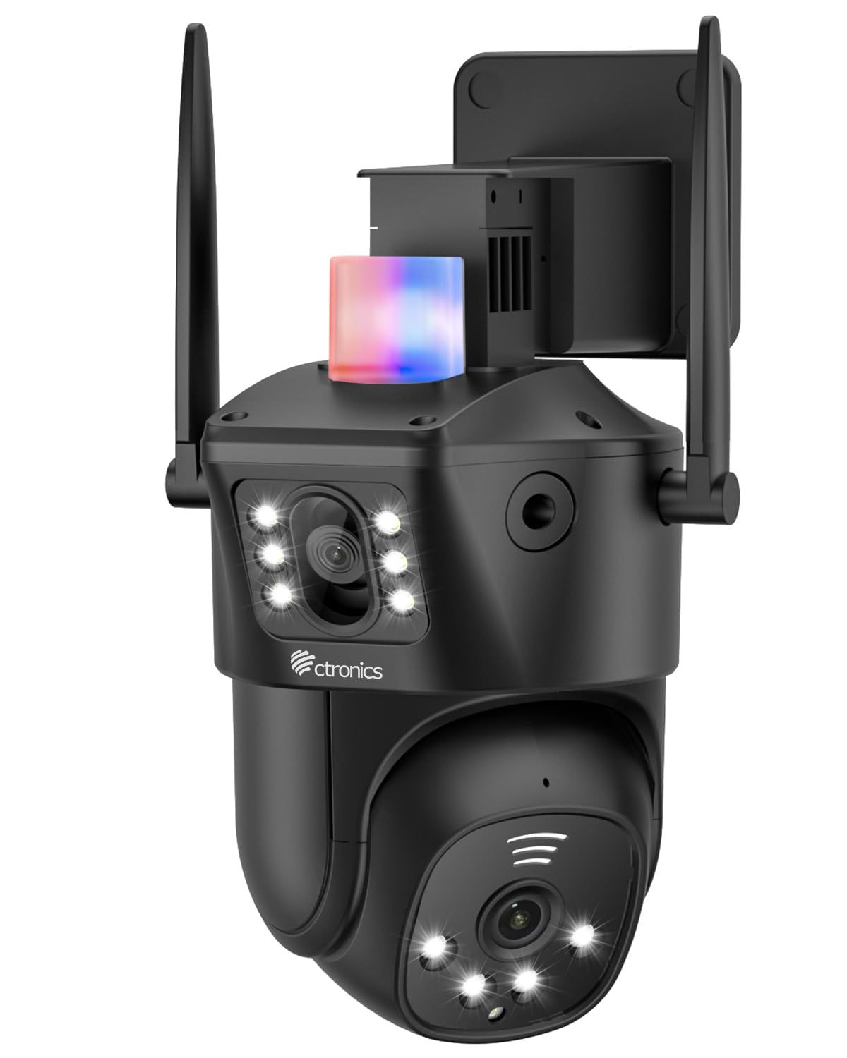 【二台カメラのコンビ】Ctronics 防犯カメラ 屋外 5GWi-Fi対応 監視カメラ 死角なし AI人体検知 自動追尾 PC対応 24時間全日録画 投光威嚇 スケジュール録画 夜間カラー撮影 APモード FHD1080P 双方向会話 家族共有 遠隔操作 t