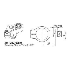【新品・5営業日で発送】アクティブ(ACTIVE) ボディークランプ 24.6mm TYPE-7 M8 GLD HYPERPRO 22182467 ピロボール:M8穴 10,683円