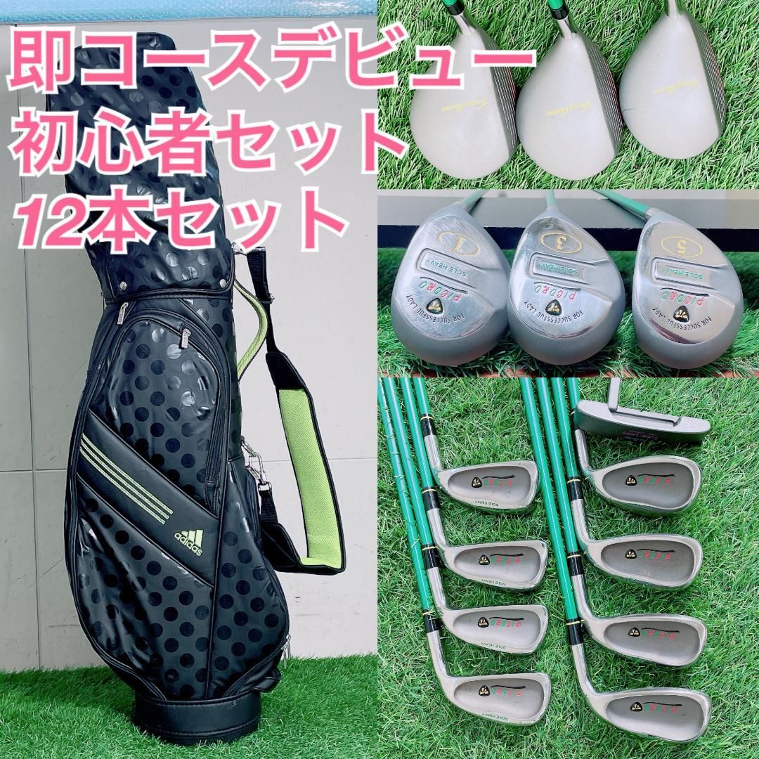 レディース ゴルフクラブ セット キャディバッグ付き 12本 初心者 C3591 レディース ゴルフクラブ セット キャディバッグ付き 12本 初心者