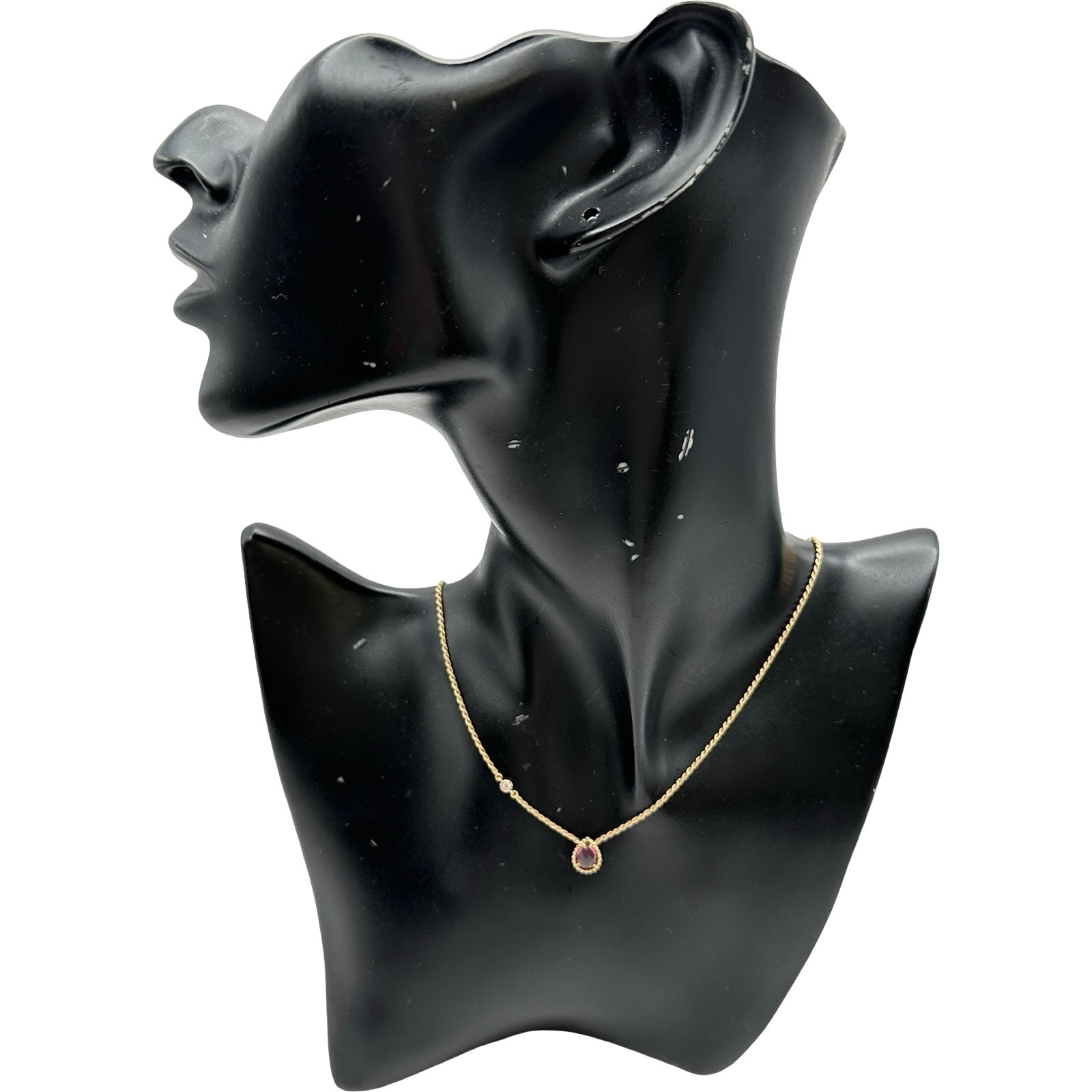 ブシュロン BOUCHERON セルパンボエム エクストラスモールネックレス ピンクゴールド 750 ロードライトガーネット ジュエリー