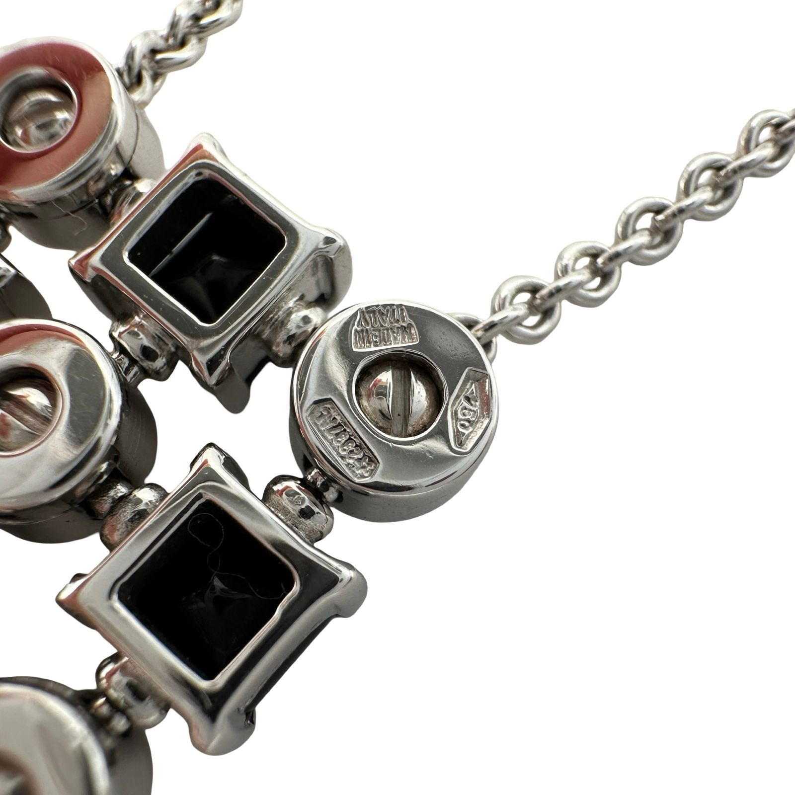 ブルガリ BVLGARI ルチアネックレス ホワイトゴールド 750 オニキス ジュエリー