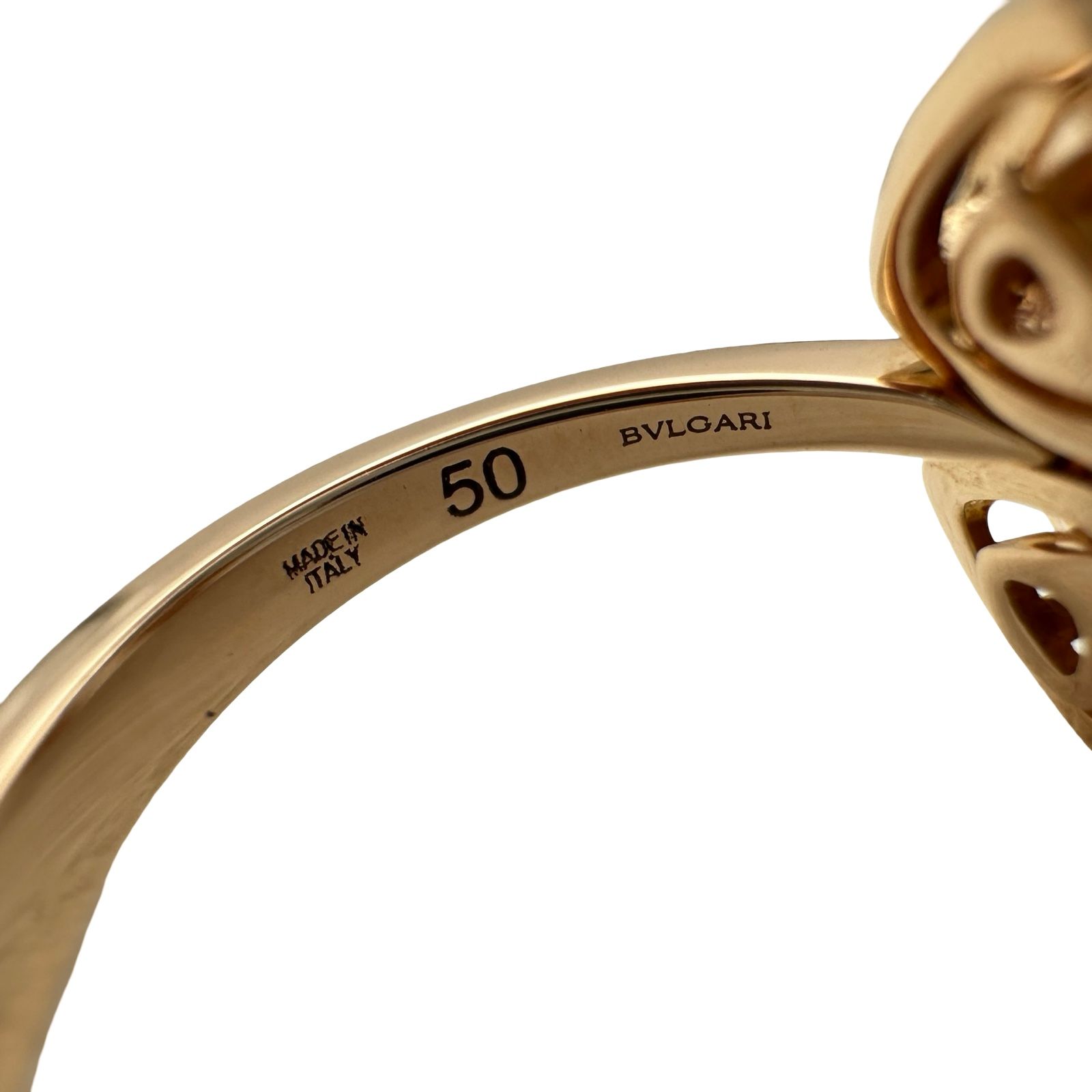 ブルガリ BVLGARI フィオレヴァーリング ピンクゴールド Au750 ジュエリー