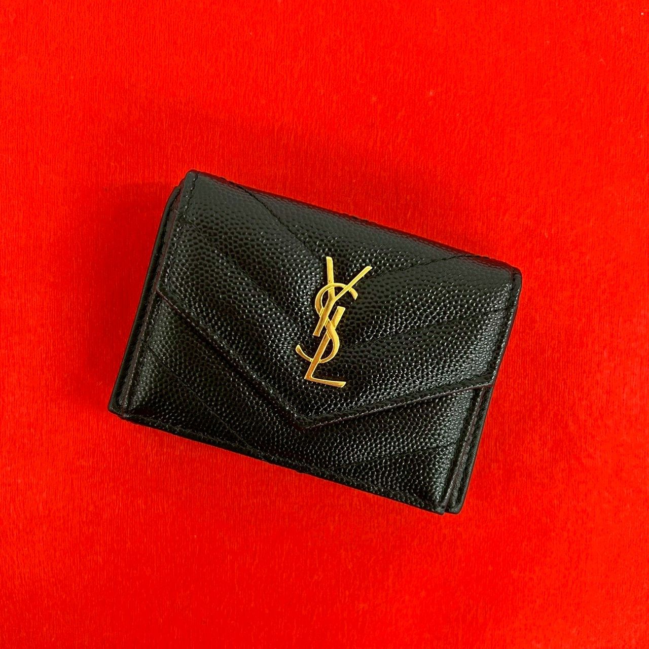未使用保管品 SAINT LAURENT PARIS サンローランパリ YSL ロゴ 金具