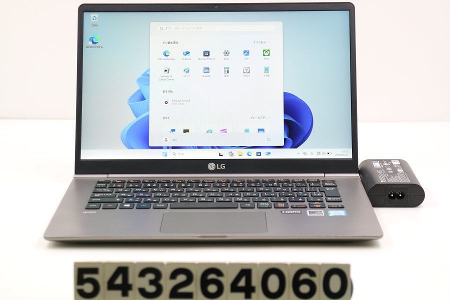 LG gram 14Z990-GA56J Core i5 8265U 1.6GHz/8GB/256GB(SSD)/14W/FHD(1920x1080)/Win11 【543264060】