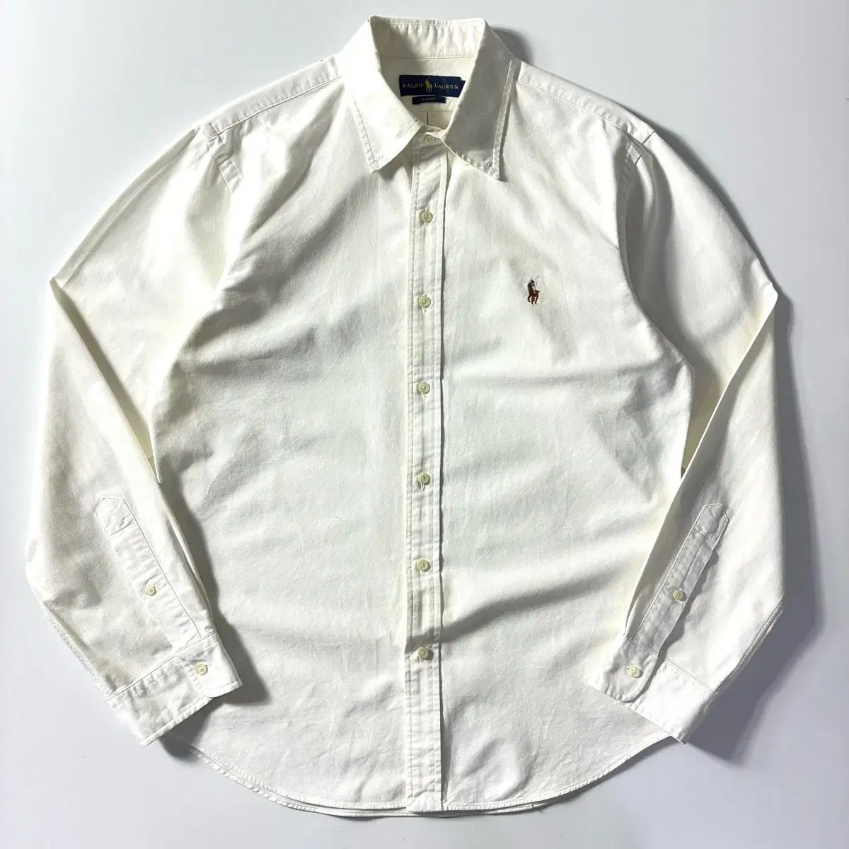 Polo ポロ ラルフローレン 刺繍 コットン 白 シャツ