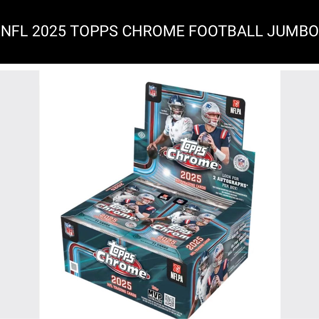 新品未開封 1Box】NFL 2025 TOPPS CHROME FOOTBALL JUMBO - メルカリ