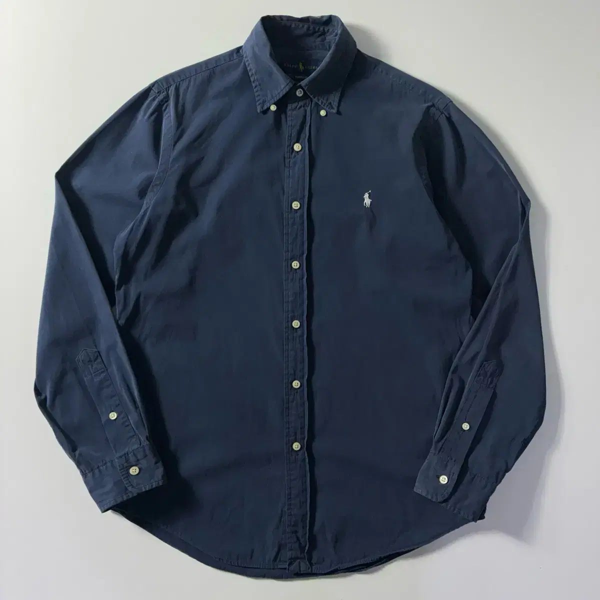 POLO ポロ ラルフローレン 新モデル 刺繍 コットン ネイビー シャツ
