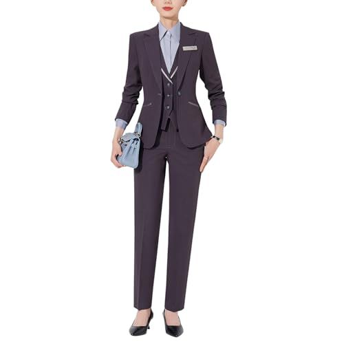 [ByFshow] レディーススーツ 3点セット パンツ スーツ ベスト スリーピーススーツ 着痩せ 洗える 春秋冬 入学式卒業式 結婚式 ビジネス用 面接 5号-17号(沖縄・離島の方発送不可）) be74e18c