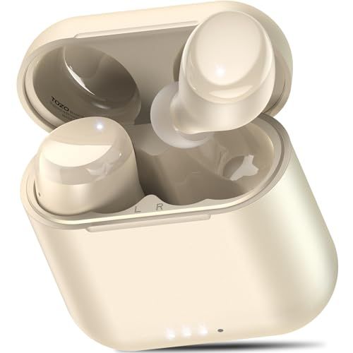 ☆新品☆TOZO T6 イヤホン bluetooth ワイヤレスイヤホン 中低音域 暖色系音質 小型軽量 マイク付き 通話時ENC ノイズキャンセリング カスタムEQ アプリ対応 IPX8防水 最大約50時間の連続再生 ぶるーとゅーす イヤフ 07018286