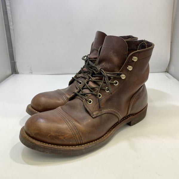【中古】RED WING 09年製 8111 アイアンレンジャー ブラウン サイズ27.0 レッドウィング[24]