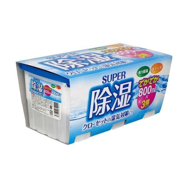 （まとめ）あらた アドグッド 除湿剤 大容量800ml 1パック（3個）〔×10セット〕