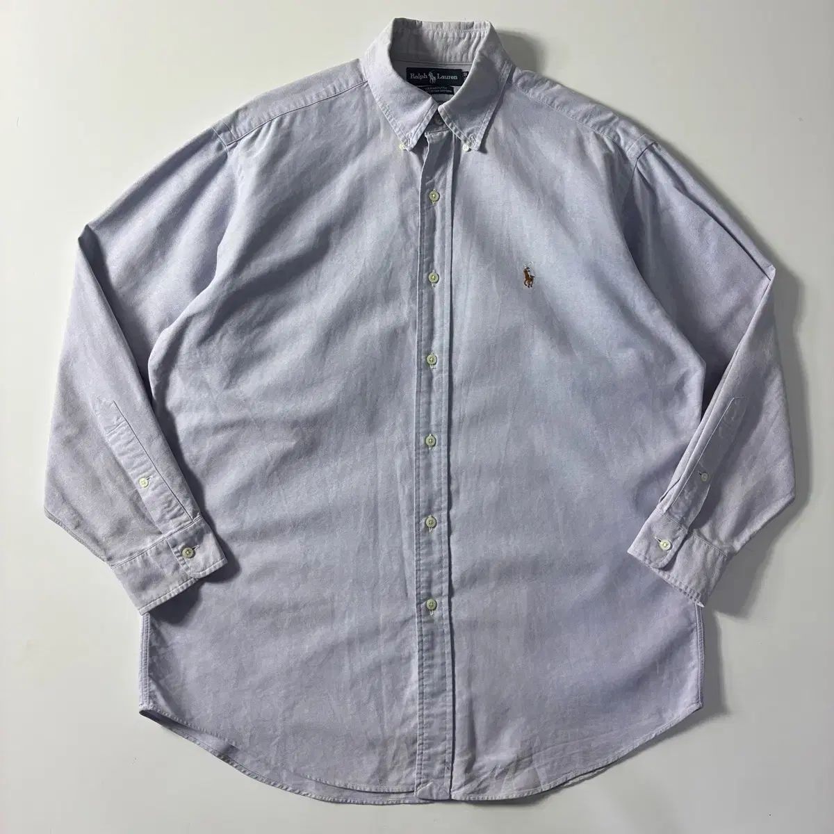 Polo ポロ ラルフローレン 刺繍 コットン ライトブルー オックスフォード シャツ