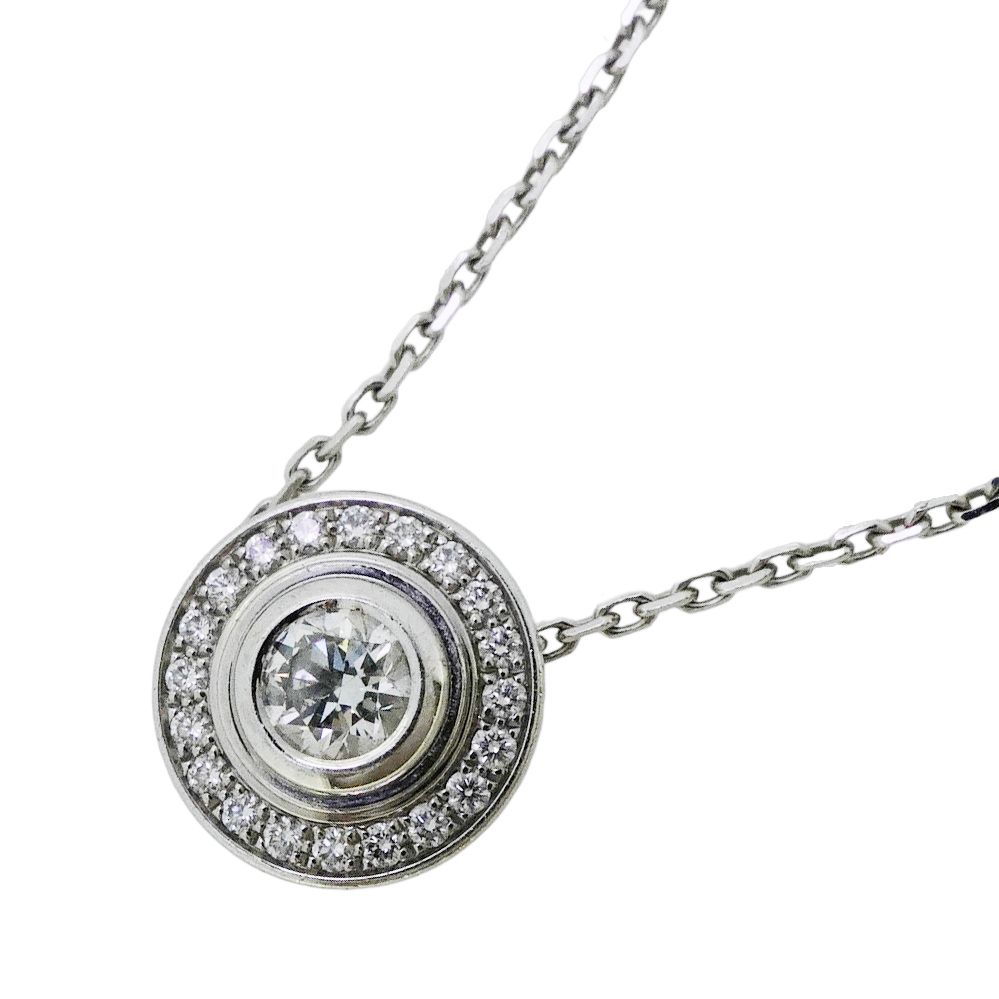 【6jdb0867】カルティエ ネックレス ダムール K18WG ホワイトゴールド ダイヤモンド【中古】レディース