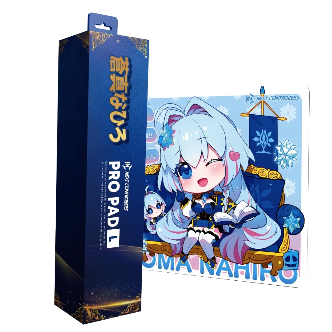 NEXTコントローラー ゲーミングマウスパッド マウスパッド 蒼真なひろ モデル クロス表面 Lサイズ 450×400×5mm