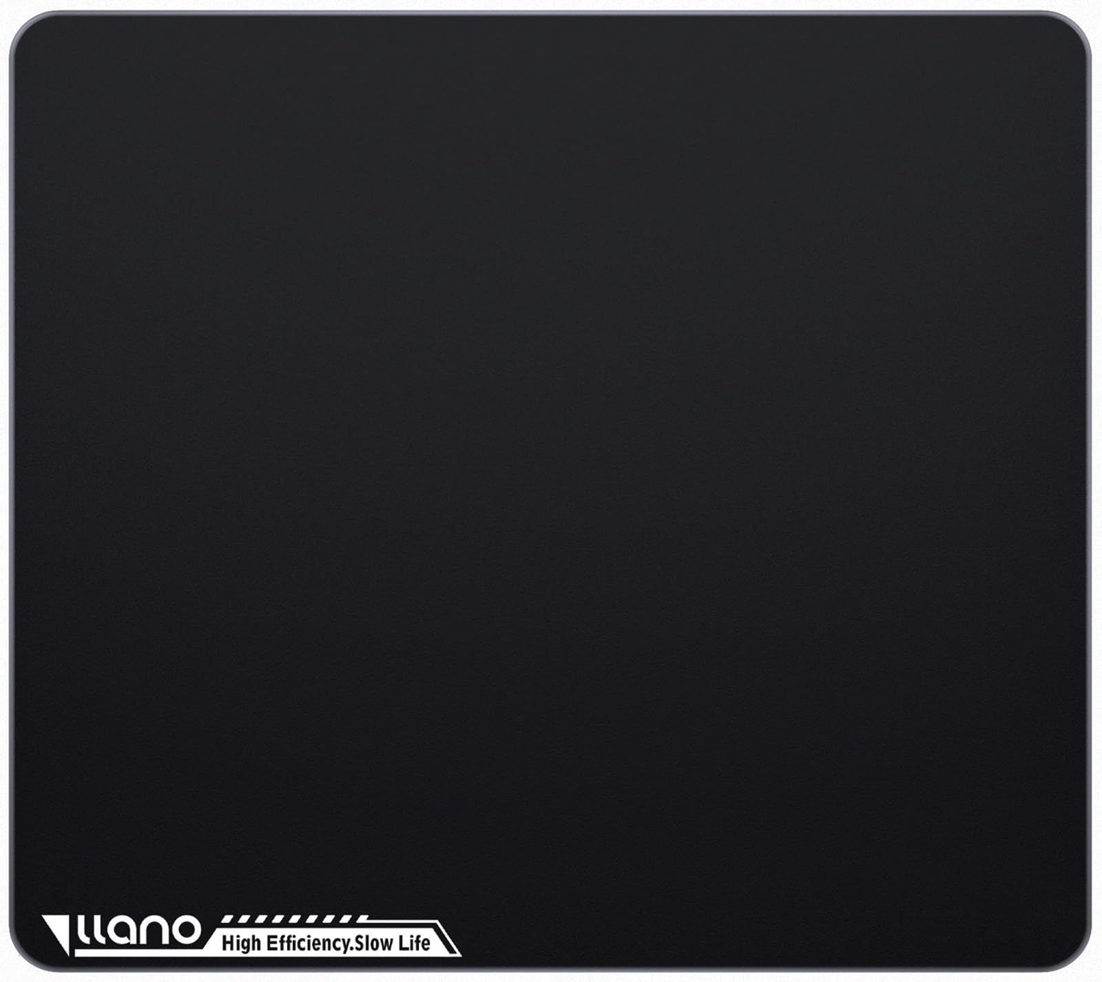 llano ガラスマウスパッド【驚異の0.85μ精度、どんな動きも完璧に捉える!】ガラスマウスパッド|ゲーミングマウスパッド 0.85μ高精度サンドブラスト表面 滑り止め底/手入れ簡単/ほこり取り布付き L:350*300mm 厚さ:3mm MP002