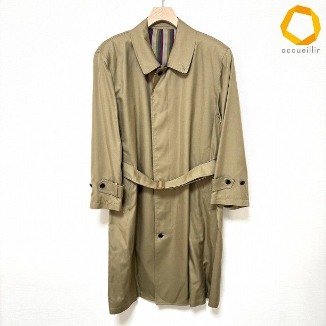 #anc クリスチャンディオール ムッシュ ChristianDior MONSIEUR コート ベージュ ステンカラー 美品 メンズ [957267] 21,600円
