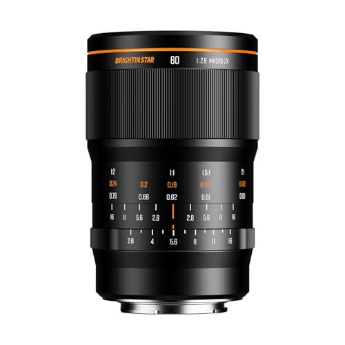 Brightin Star 60mm F2.8 大口径 2X マクロ MF 単焦点レンズ パナソニック&オリンパス M43マウントに対応 APS-C ミラーレス用 パナソニック&オリンパス カメラ G7 GX85 GX9 G95 GH5 GH 0c6c6fb6