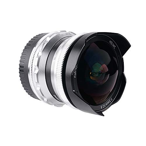 PERGEAR 7.5mm F2.8 マイクロフォーサーズ 広角魚眼レンズ 手動式 M4/3マウントカメラ交換レンズ 4a4aeff6