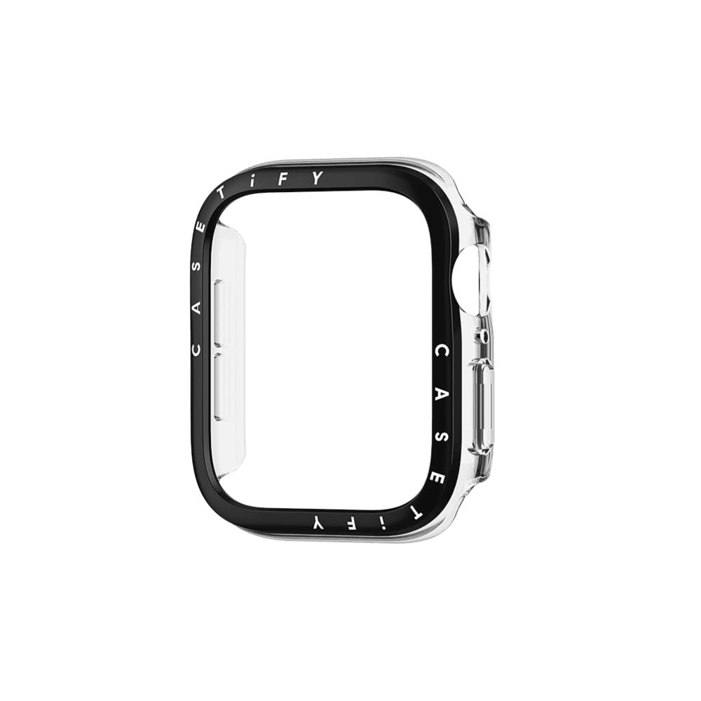 CASETiFY クリアケース [Apple Watch シリーズ 4-6, SE 2022に対応] - 44mm - ブラック be13dcc6
