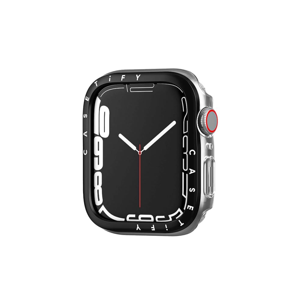 CASETiFY クリアケース [Apple Watch シリーズ 4-6, SE 2022に対応] - 40mm - ブラック b23b9237