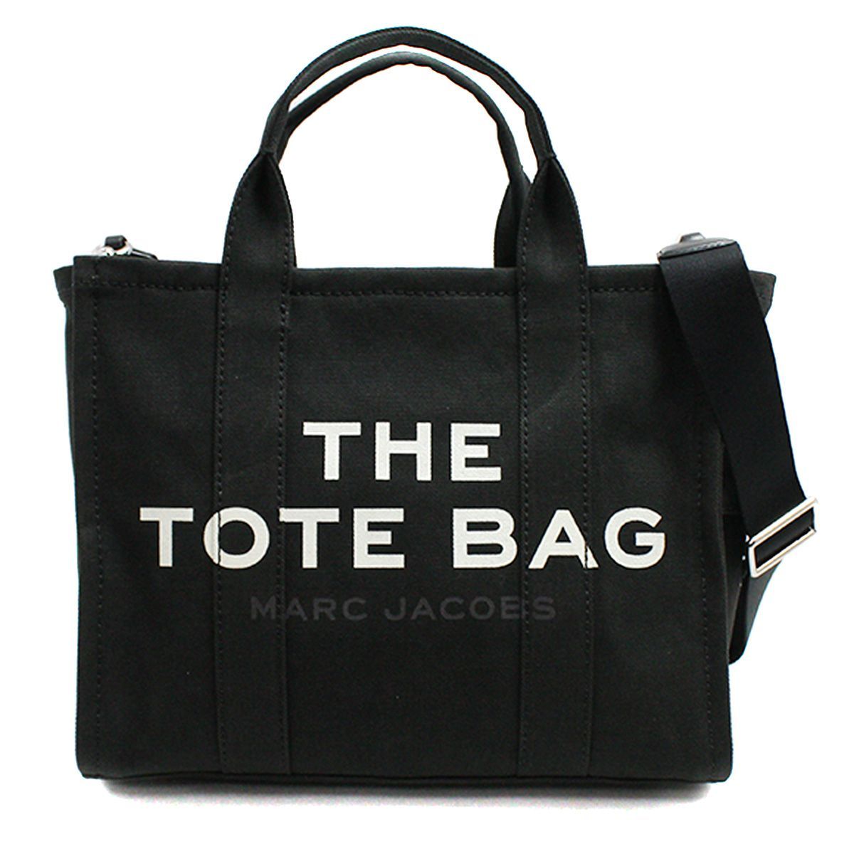 マークジェイコブス MARC JACOBS トートバッグ 2WAY M0016161 001 ブラック THE CANVAS MEDIUM TOTE BAG【並行輸入品】