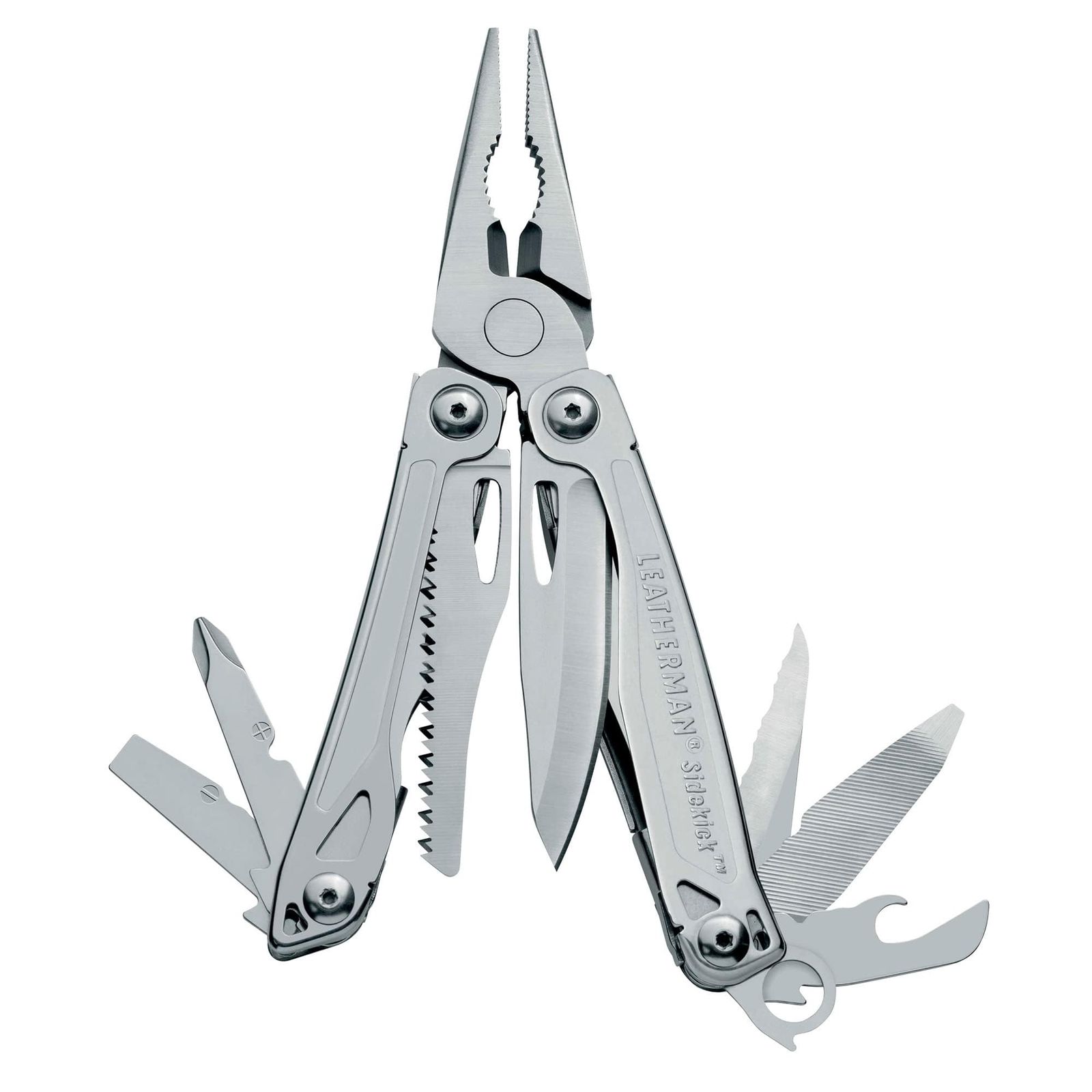 LEATHERMAN (レザーマン) マルチツール SIDEKICK 14機能 スプリングプライヤー ノコギリ 25年保証 アウトドア入門 キャンプ シルバー shu 171e51fc