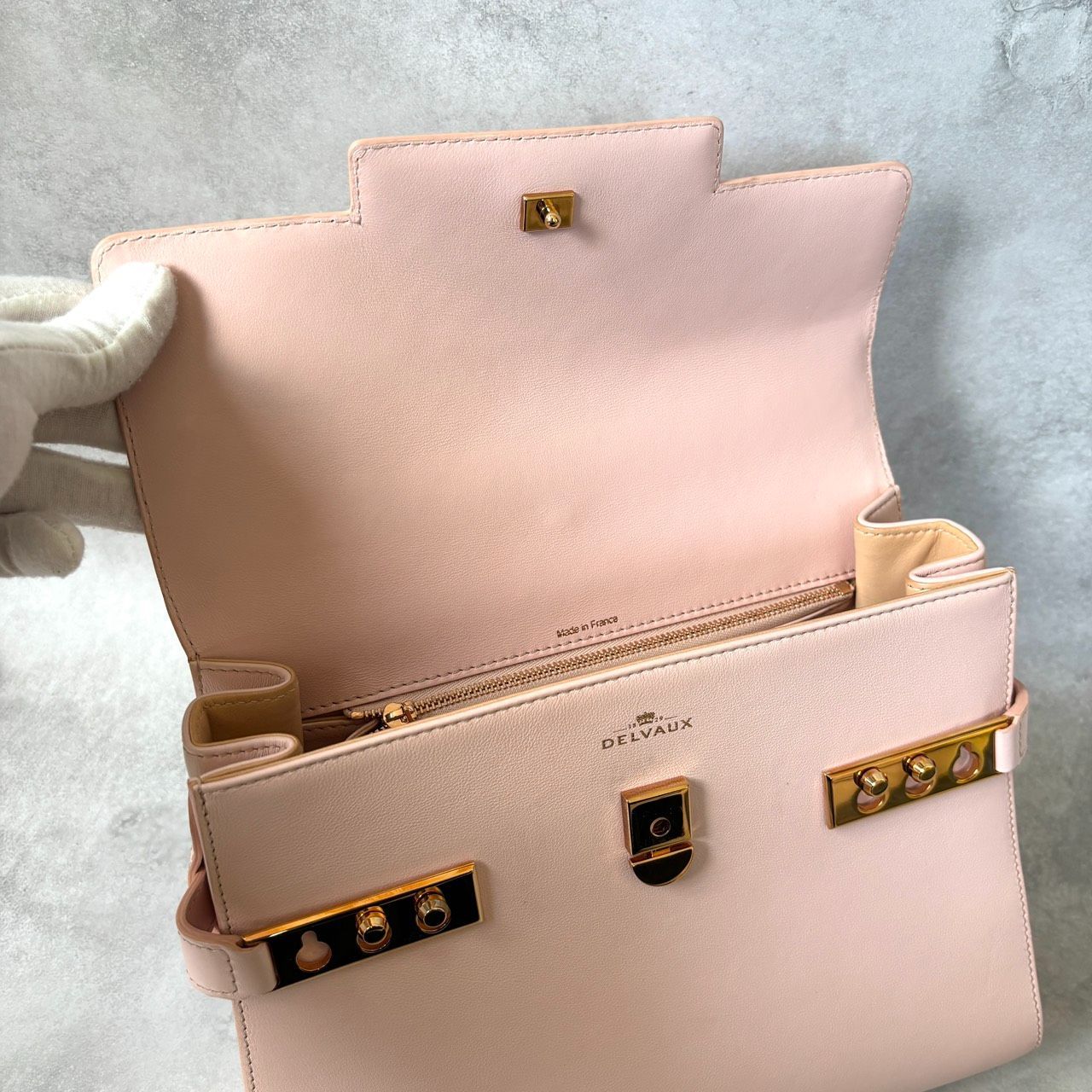 極美品】DELVAUX デルヴォー タンペートMM ハンドバッグ ショルダー 