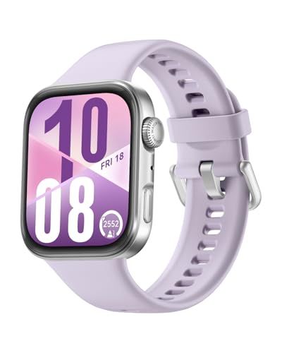 HUAWEI WATCH FIT 4 スマートウォッチ 薄型軽量 1.82インチ大画面 アウトドアに適した気圧計と測位システム 通知 フィットネス ヘルストラッカー 情緒測定 10日間ロングバッテリー iOS/Android パープル@ 0aadc6a0