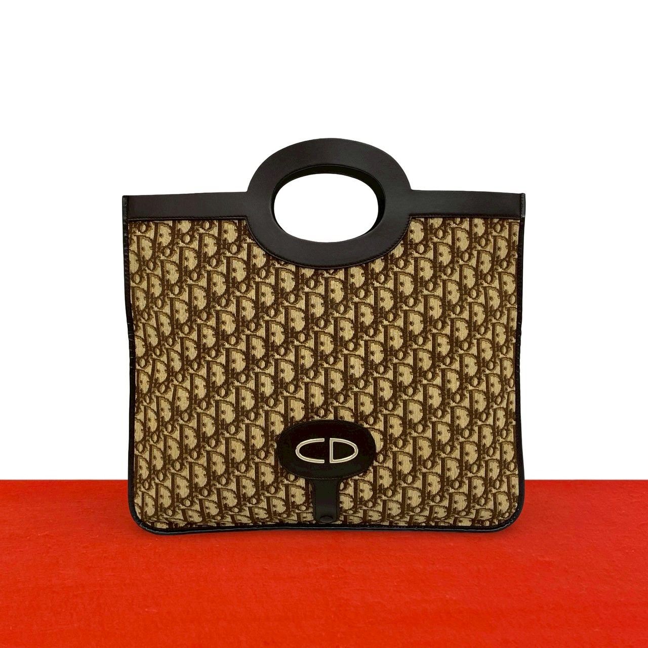 極 美品 Christian Dior ディオール ヴィンテージ トロッター CD 金具 