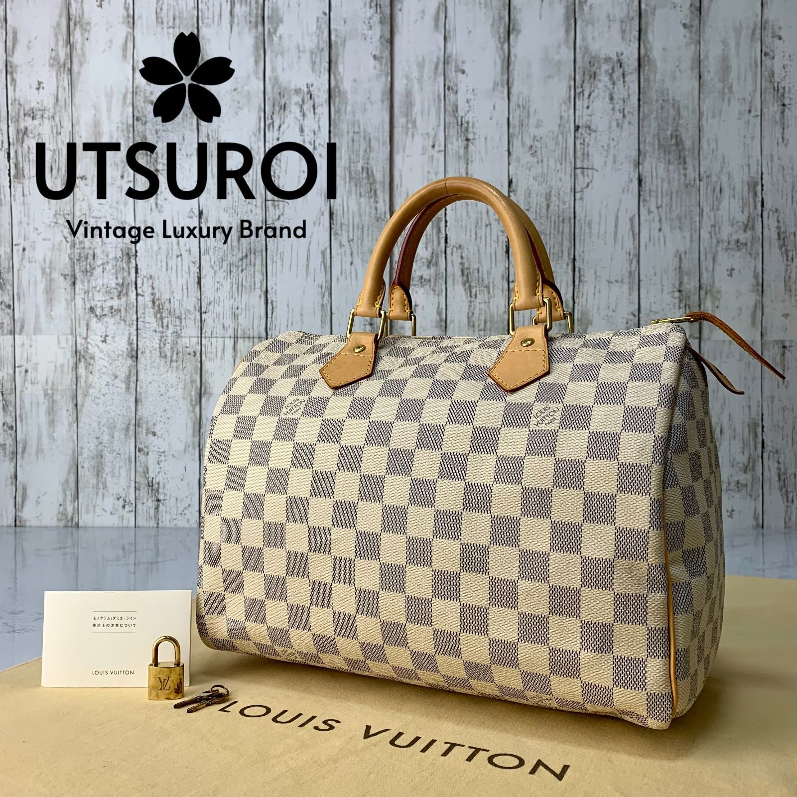 LOUIS VUITTON スピーディ 30 ダミエ アズール ハンドバッグ ミニボストン N41533 【状態ランク：SS】