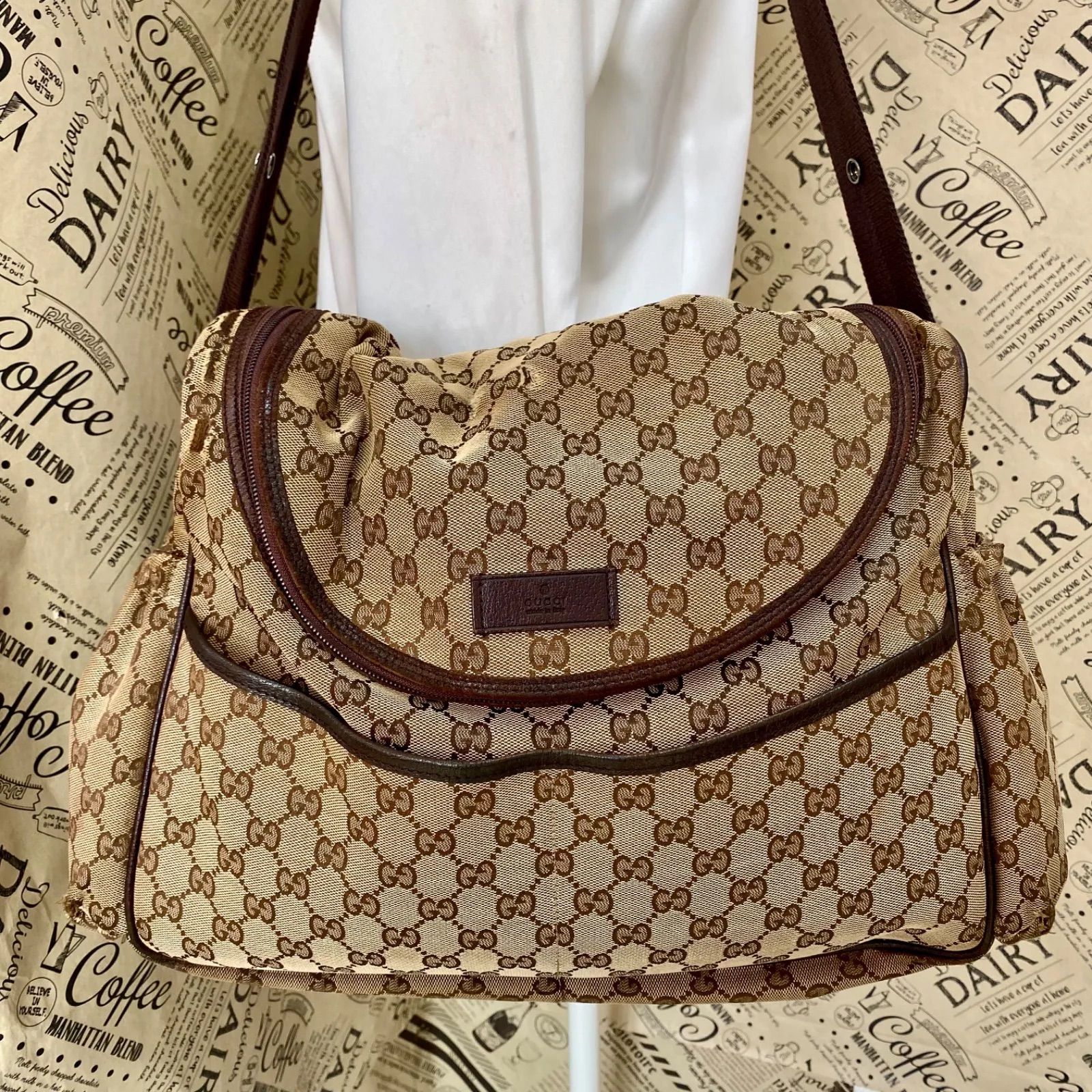 グッチ GGキャンバス マザーズバッグ ショルダー 123326 GD335