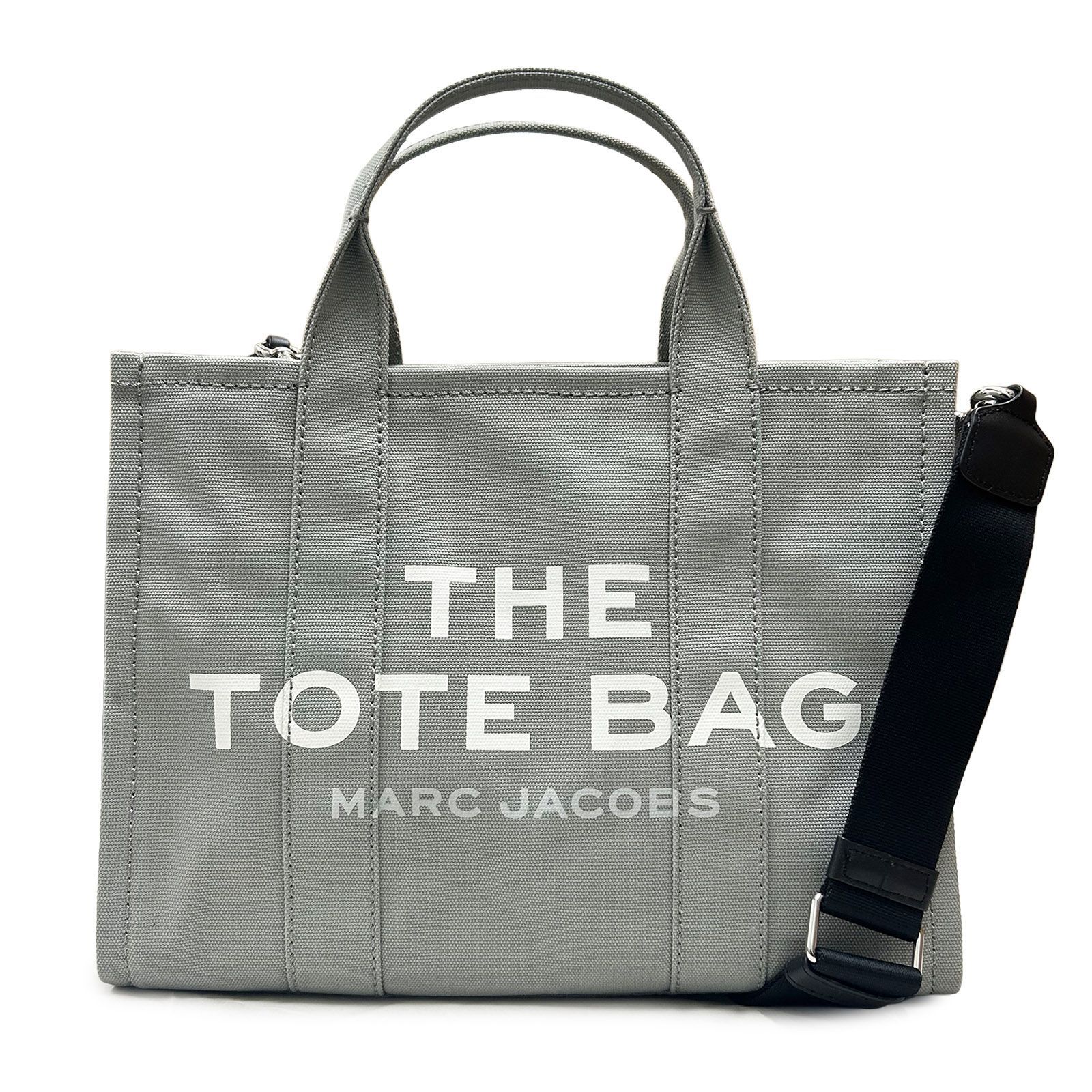 マークジェイコブス MARC JACOBS トートバッグ 2WAY M0016161/050 WOLF GREY THE CANVAS MEDIUM TOTE BAG【並行輸入品】