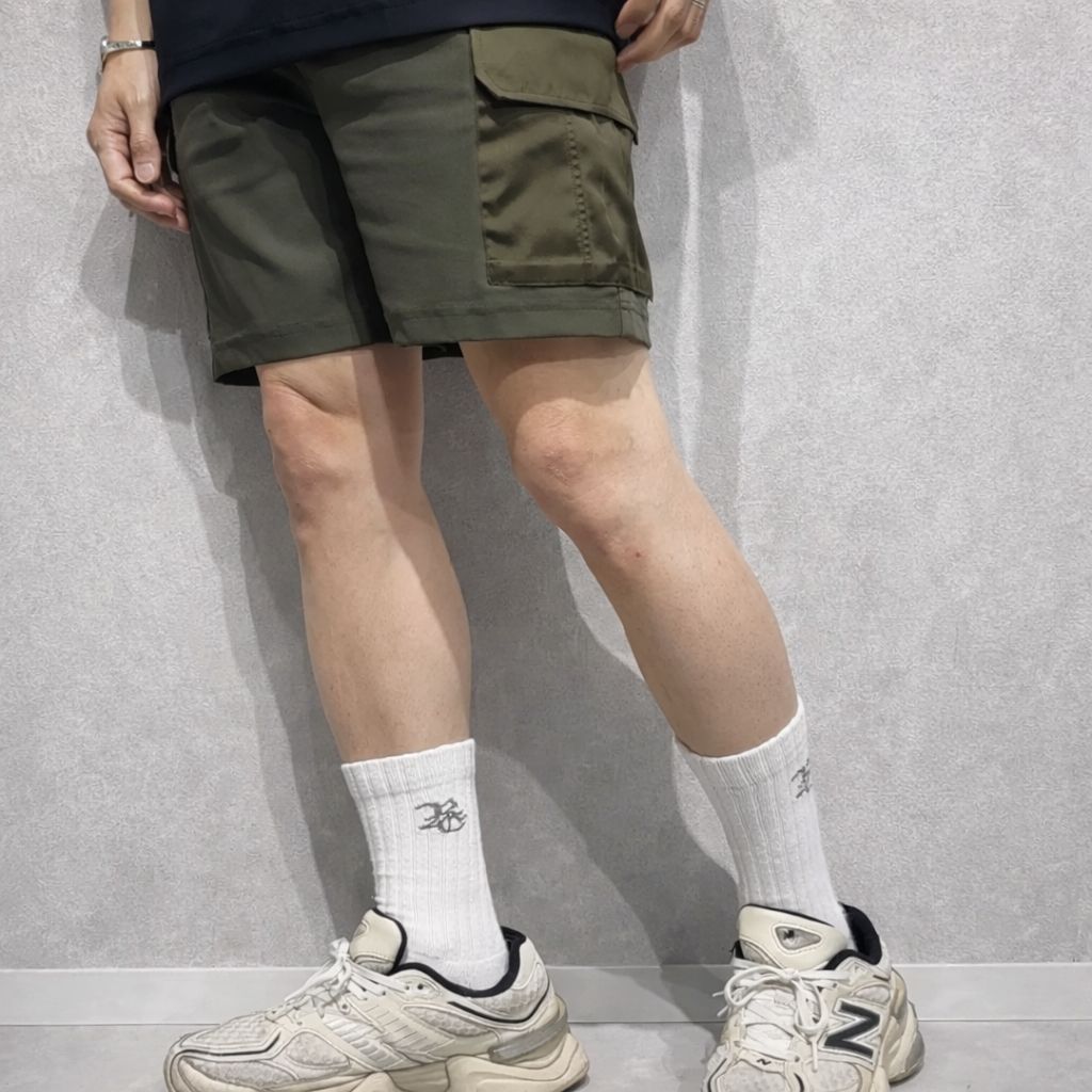 RESOUND CLOTHING (リサウンドクロージング) DARRELL CARGO SHORTS / RC36-HP-005 / ナイロンカーゴショーツ / カーキ 大人気商品