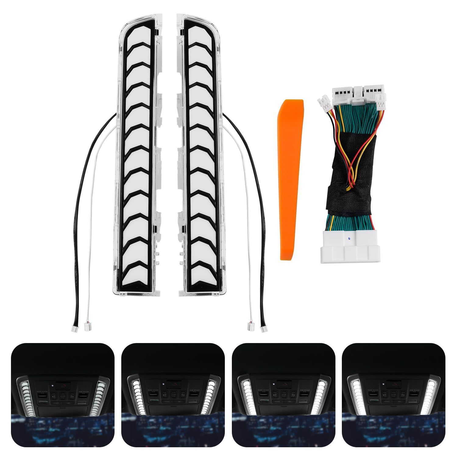Mixsuper アルファード ヴェルファイア 40系 専用 LEDルームランプ LED室内灯 ALPHARD VELLFIRE LEDルームランプセット 4段階光量調整 記憶機能 タッチセンサ一 高輝度 車種専用 カスタムパーツ