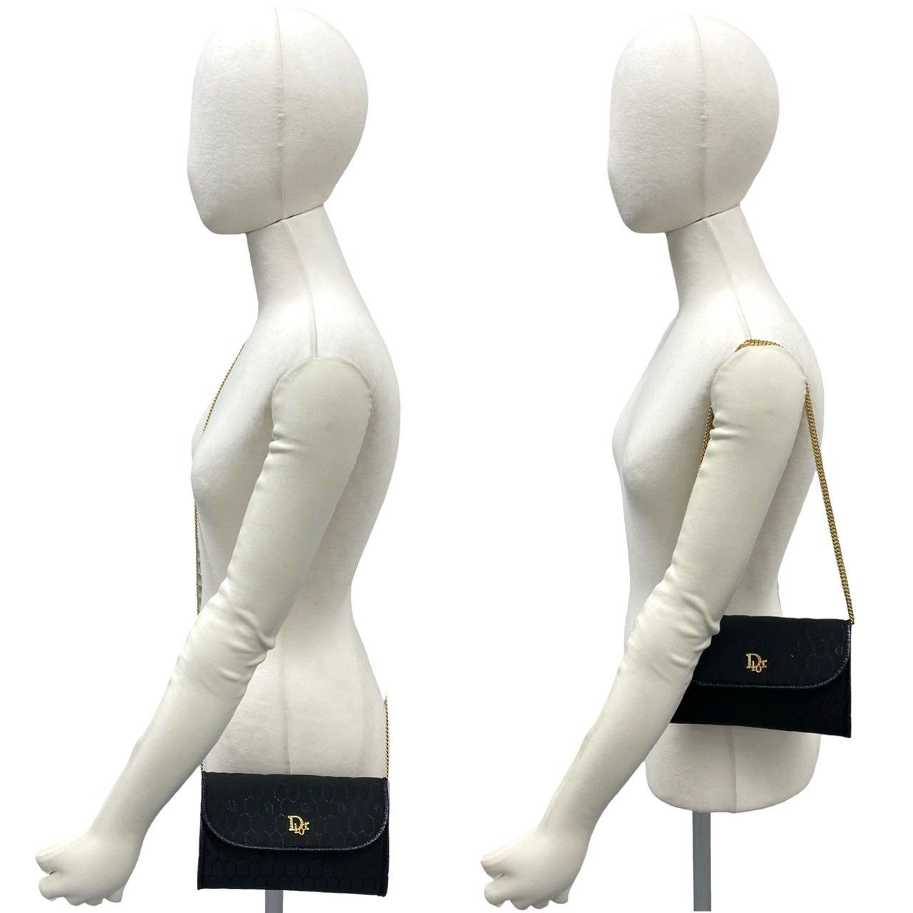 極 美品 Christian Dior ディオール ヴィンテージ ハニカム 柄 ロゴ