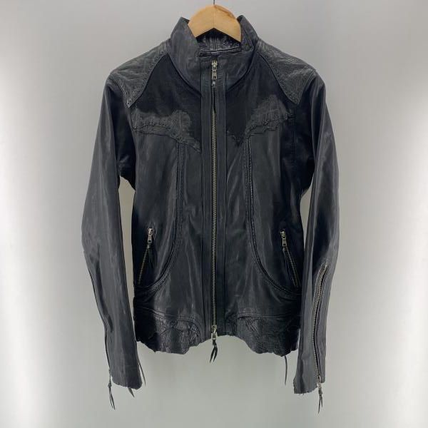 【中古】14th addiction パッチワークレザージャケット サイズ1 フォーティーンスアディクション[24]