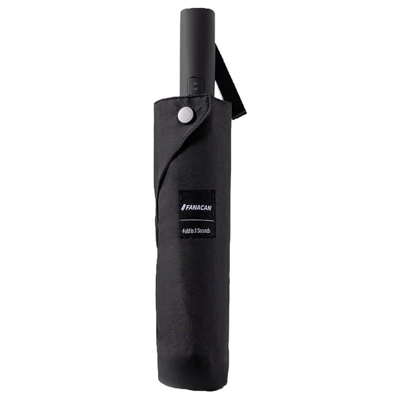 【新品】 FANACAN 3秒でたためる傘 形状記憶折りたたみ傘 ワンタッチ自動開閉 丈夫 風に強い 8本骨 大きい傘 親骨58cm メンズ 男性