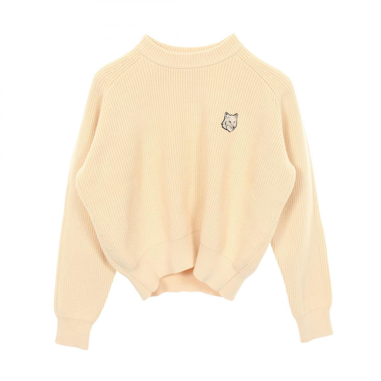メゾンキツネ MAISON KITSUNE ニット フォックスヘッド コットン ニット レディース Used A