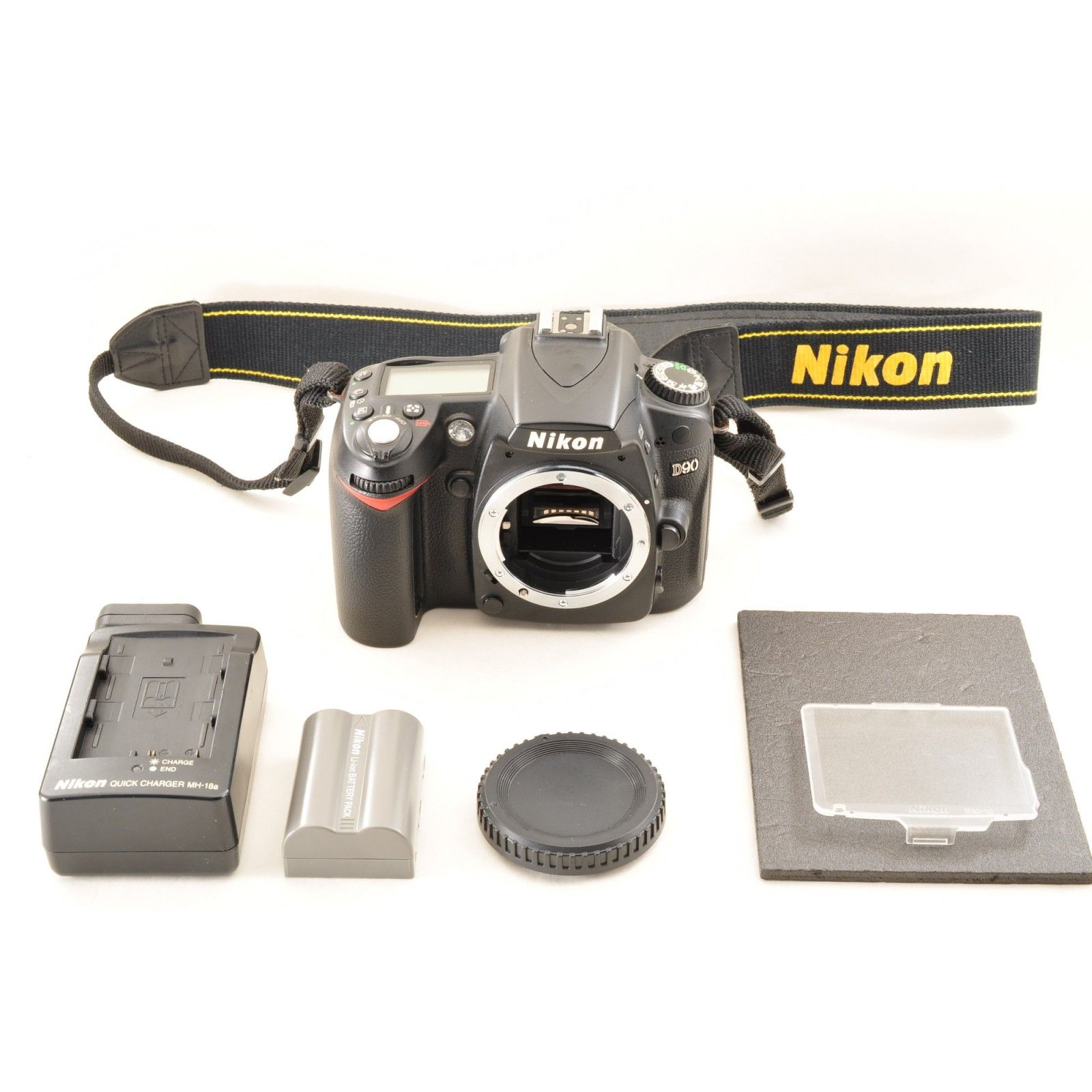 Nikon D90 12.3MP デジタル 一眼レフ カメラ ボディ ニコン シャッター