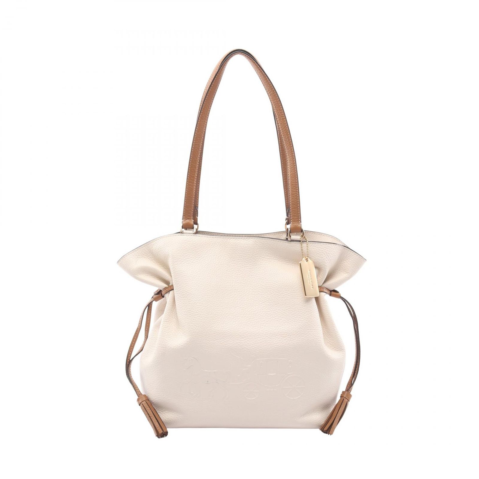 コーチ COACH トートバッグ アンディ CA165 アイボリー ブラウン 