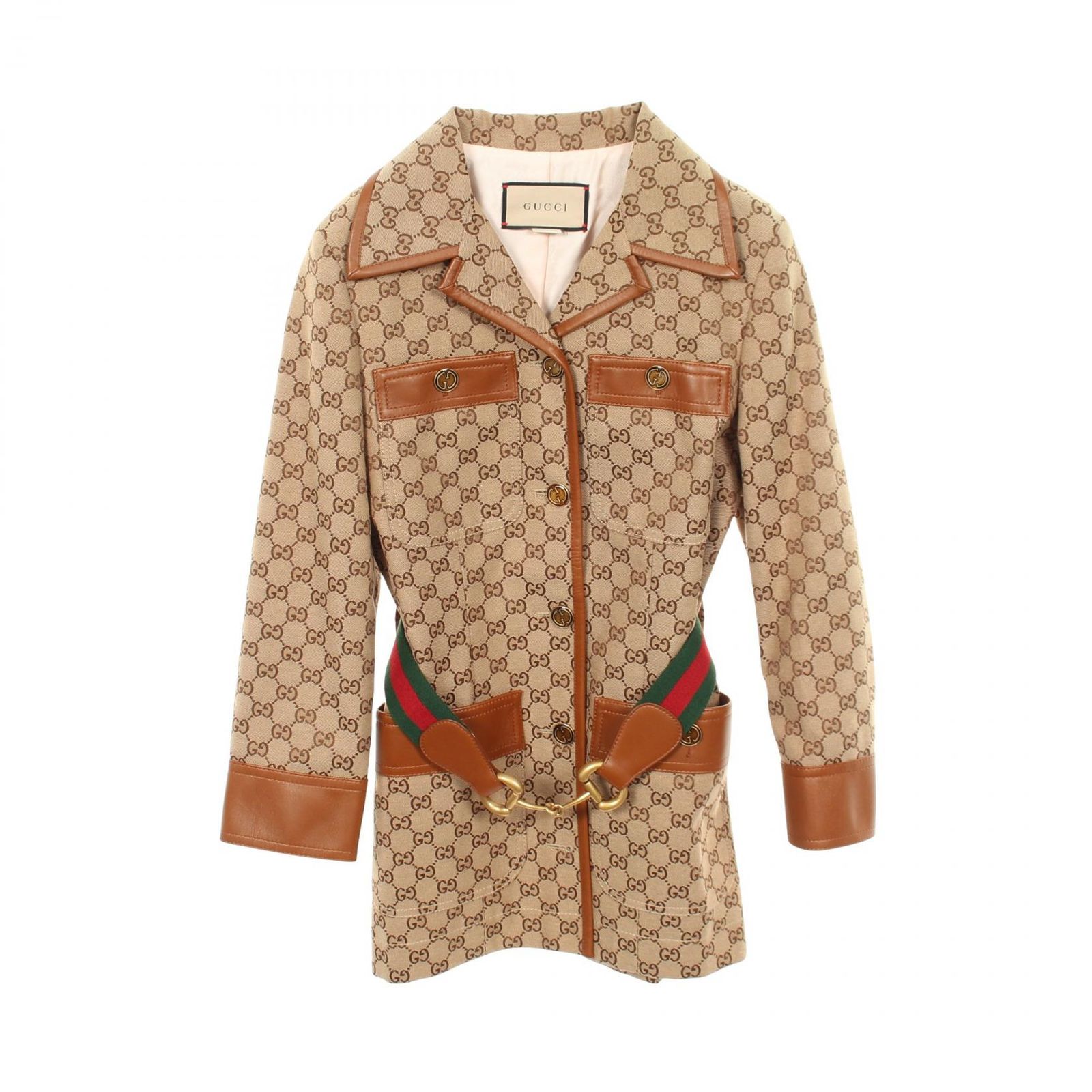 グッチ GUCCI GGキャンバス シェリーライン ホースビット 682302 その他 ジャケット レディース Used A