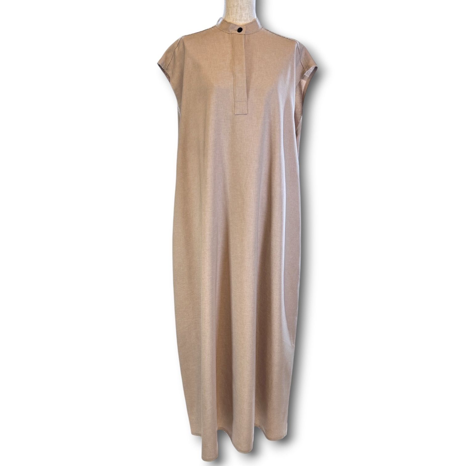 LE CIEL BLUE ルシェルブルー Wave Belt Maxi Dress ノースリーブ 