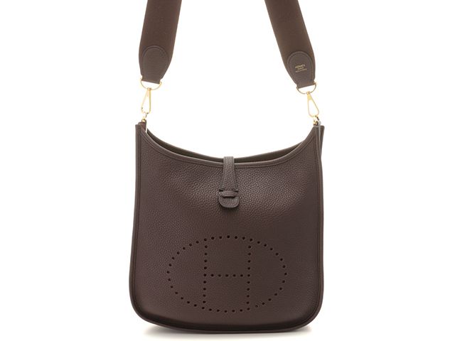 HERMES エルメス バッグ エヴリンⅢPM ルージュセリエ/GP バッグ ショルダーバッグ レザー レッド ユニセックス【中古】