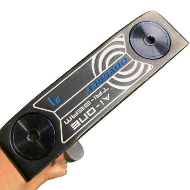 【中古】 オデッセイ Ai-ONE TRI-BEAM #1 34インチ パター PT STROKE LAB 90 スチール (フレックスその他) メンズ 男性用 右利き 右用 Cランク ゴルフクラブ