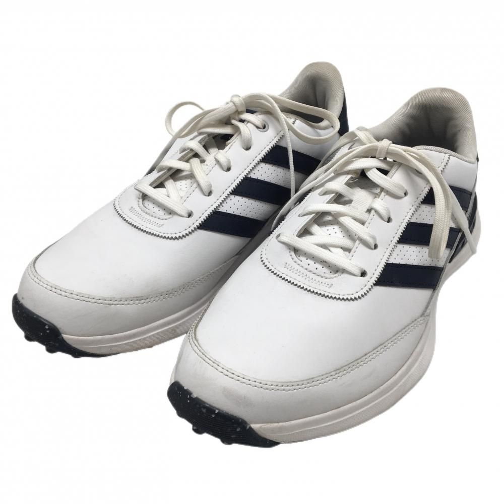 【美品】アディダス ゴルフシューズ 白 IF6606 S2G Spikeless Leather 24 スパイクレス メンズ 28.0 ゴルフウェア adidas