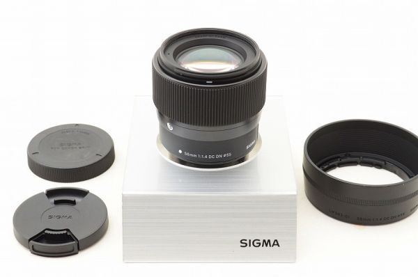 ☆極上美品☆ SIGMA シグマ 56mm F1.4 DC DN Contemporary Canon用 (EF-Mマウント) ♯26050303