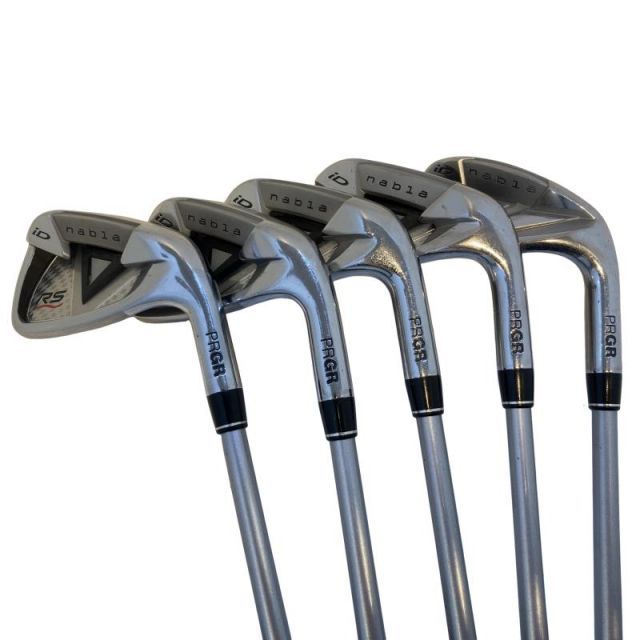 【中古】 プロギア iD nabla RS TITAN FACE 5S アイアンセット IR iD nabla RS (フレックスR) メンズ 男性用 右利き 右用 Cランク ゴルフクラブ