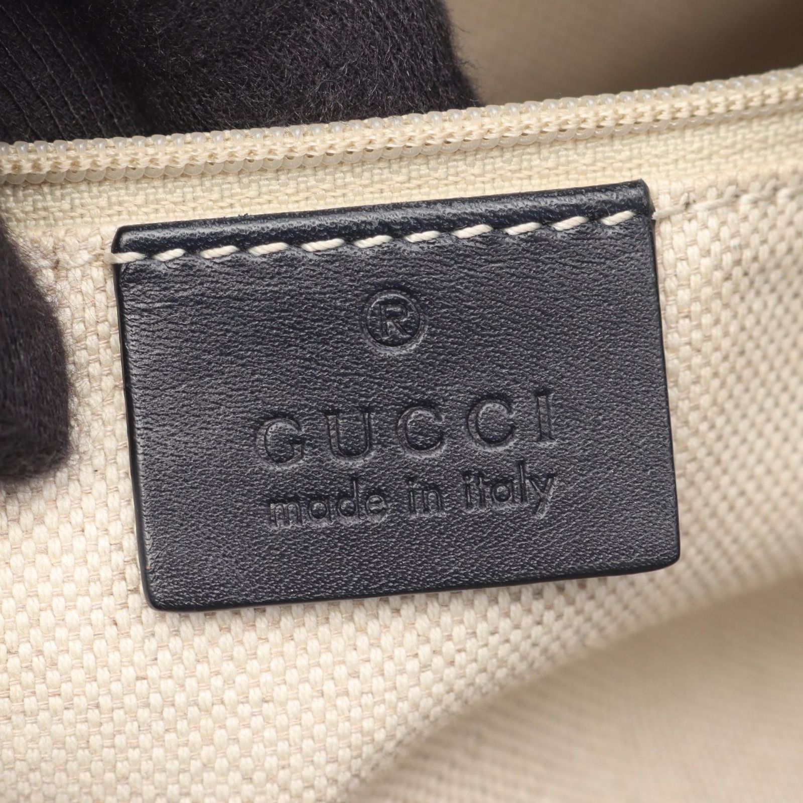 グッチ GUCCI ハンドバッグ スーキー GGキャンバス 2WAY 247902 ベージュ/ネイビー キャンバス レザー スーキー 2wayショルダー レディース Used B